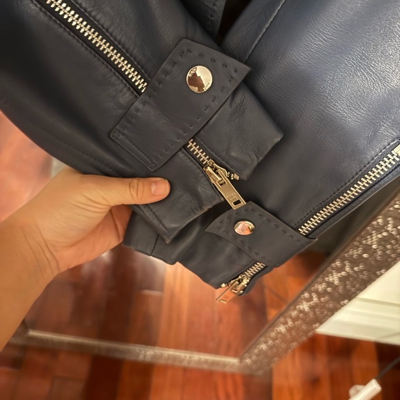 Maje Women's Blum Leather Biker Jacket size 2 - Picture 8 of 8